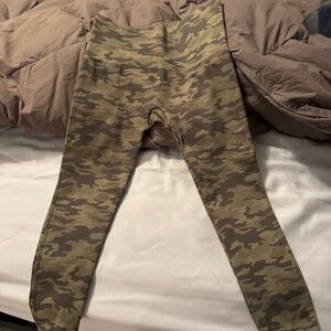 SPANX  Camouflage Leggings - Green and Brown